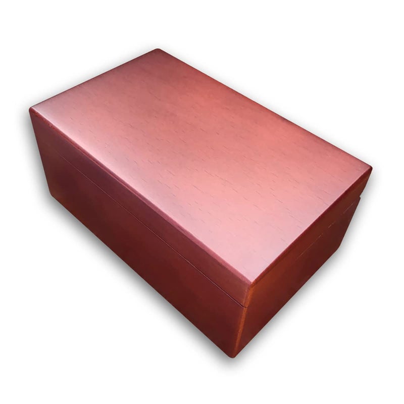 BinkeGG Brown Wooden Wind up Music Box Jewelry Box with Sankyo Musical Mechanism Tune: Can't Help Falling in Love - Image 4