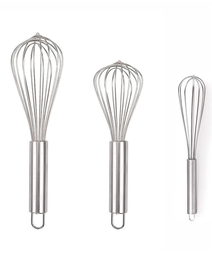 STAINLESS STEEL BALLOON WHISK PACK OF 3