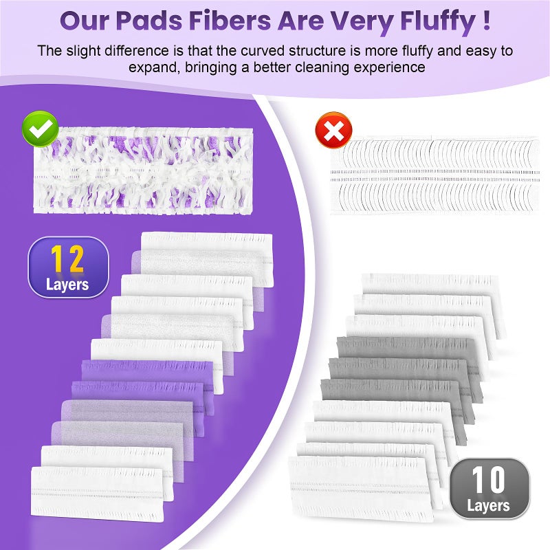 Chyodi 24 Pack Disposable Power Mop Pads Refills Compatible with Swiffer Power Mop Multi-Surface Replacement Mopping Refills Pads for All Hard Floor Cleaning - Image 5