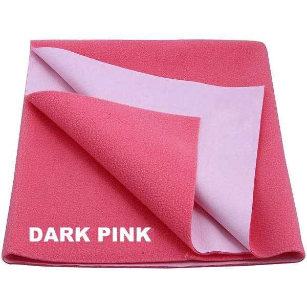 First Trend New Born Baby Quick Dry Sheet Bed Protector/Dry Sheet Waterproof and Reusable Mat-Absorbent Sheets/small- 50x70 cm (Pink) - Image 1