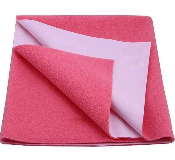 First Trend New Born Baby Quick Dry Sheet Bed Protector/Dry Sheet Waterproof and Reusable Mat-Absorbent Sheets/small- 50x70 cm (Pink) - Image 2