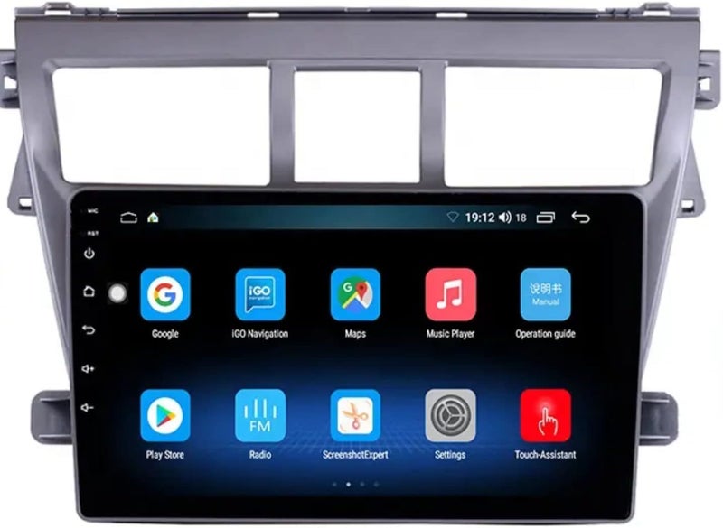 4k MRC android car screen for toyota yaris model 2007 to 2013 with reverse camera - Image 2