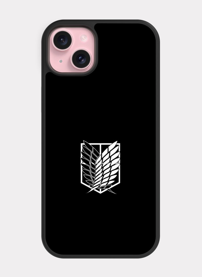 بكسلات كفر ايفون 15 بلس هجوم العمالقه فيلق الاستطلاع ابيض - Image 1