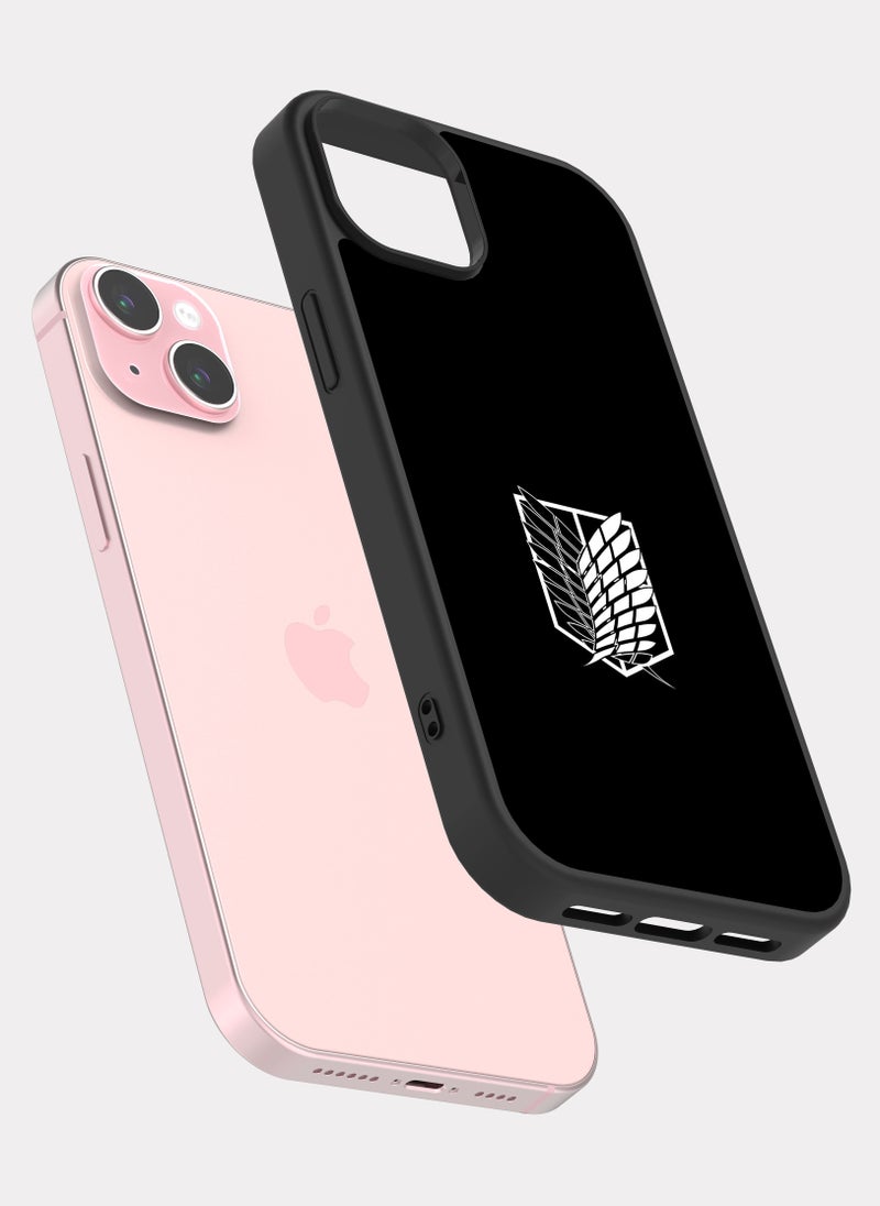 بكسلات كفر ايفون 15 بلس هجوم العمالقه فيلق الاستطلاع ابيض - Image 2