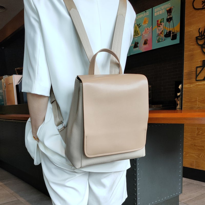 Backpack Ins Versatile Simple Korean Style Fashion High-End Backpack Preppy Style School Bag Women'S Backpack - Image 4