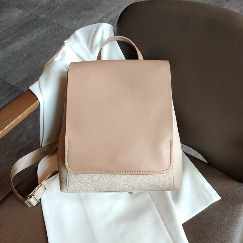 Backpack Ins Versatile Simple Korean Style Fashion High-End Backpack Preppy Style School Bag Women'S Backpack - Image 1