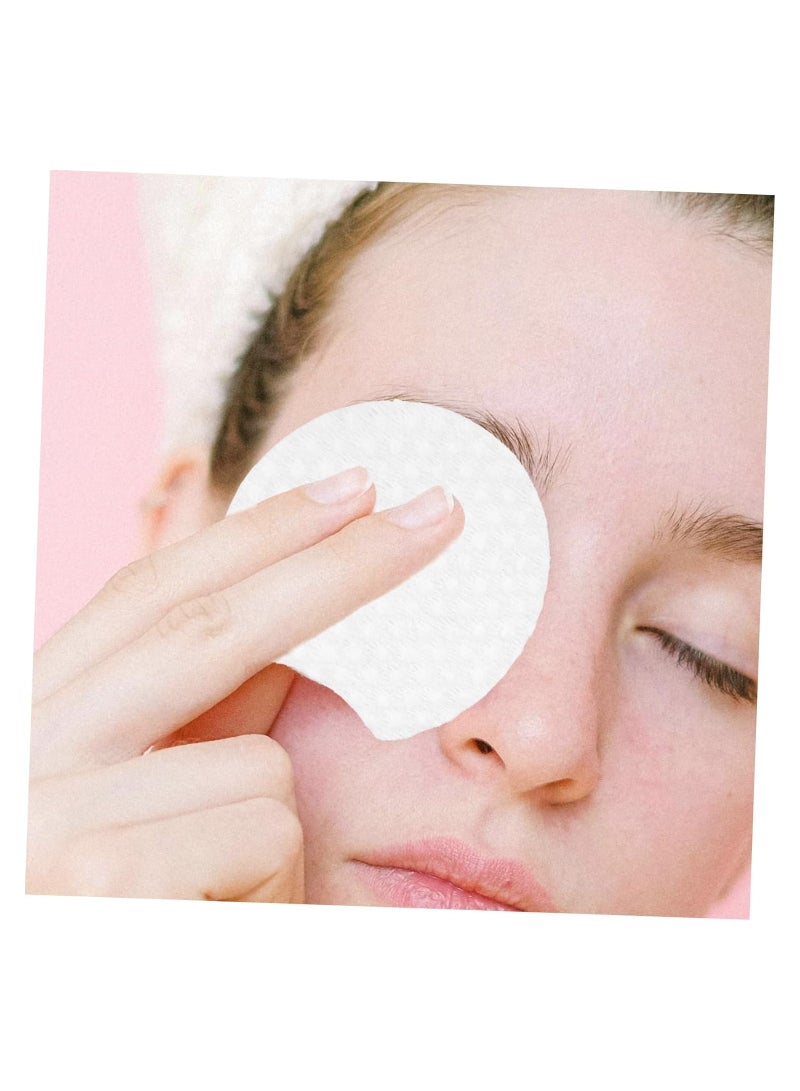 SOLARAE Pearl Pattern Makeup Remover Cotton, 600 Pcs Eye Makeup Pads, Lint Free Makeup Pads, Make up Wipes Skin-friendly Makeup Pads, To Disassemble Miss Makeup Remover Wipes Non-woven Fabric - Image 4