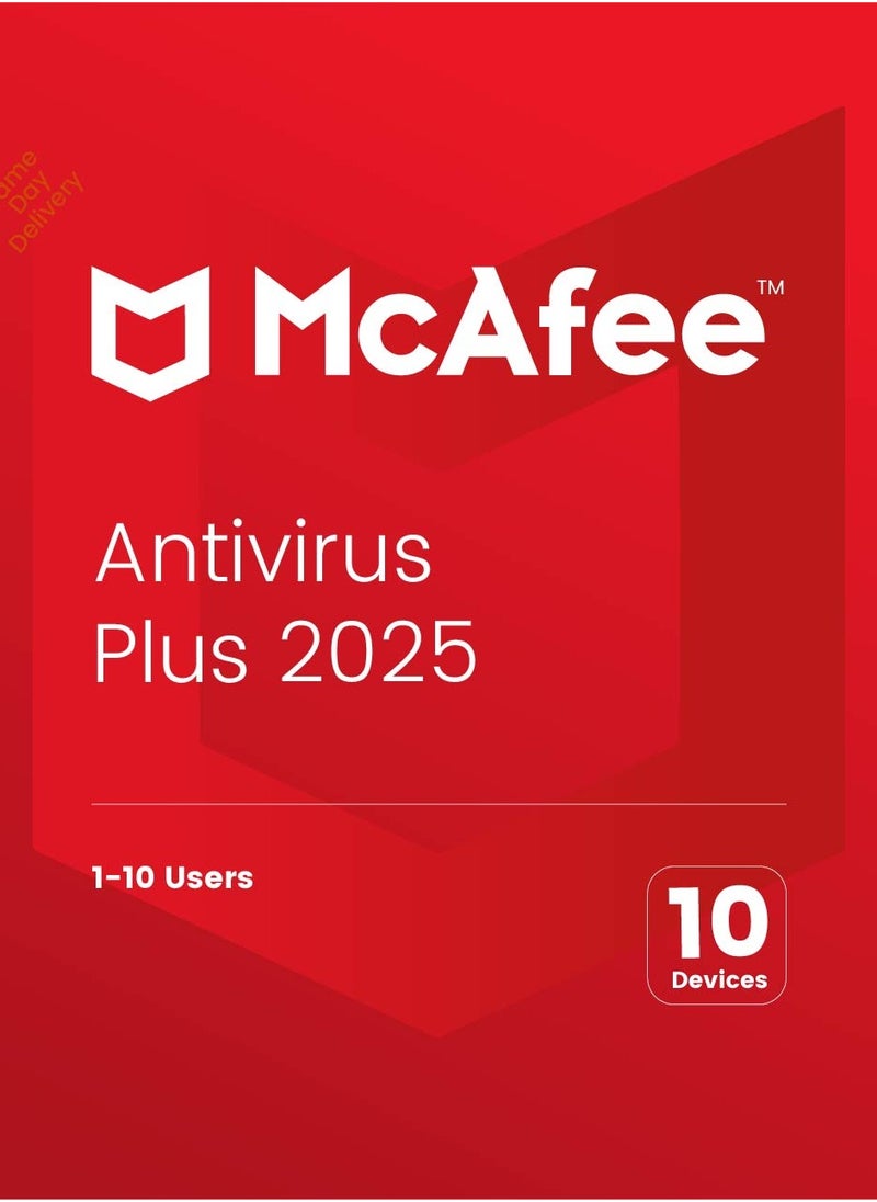 McAfee McAfee AntiVirus Plus 10 Devices (1-10 مستخدمين) 