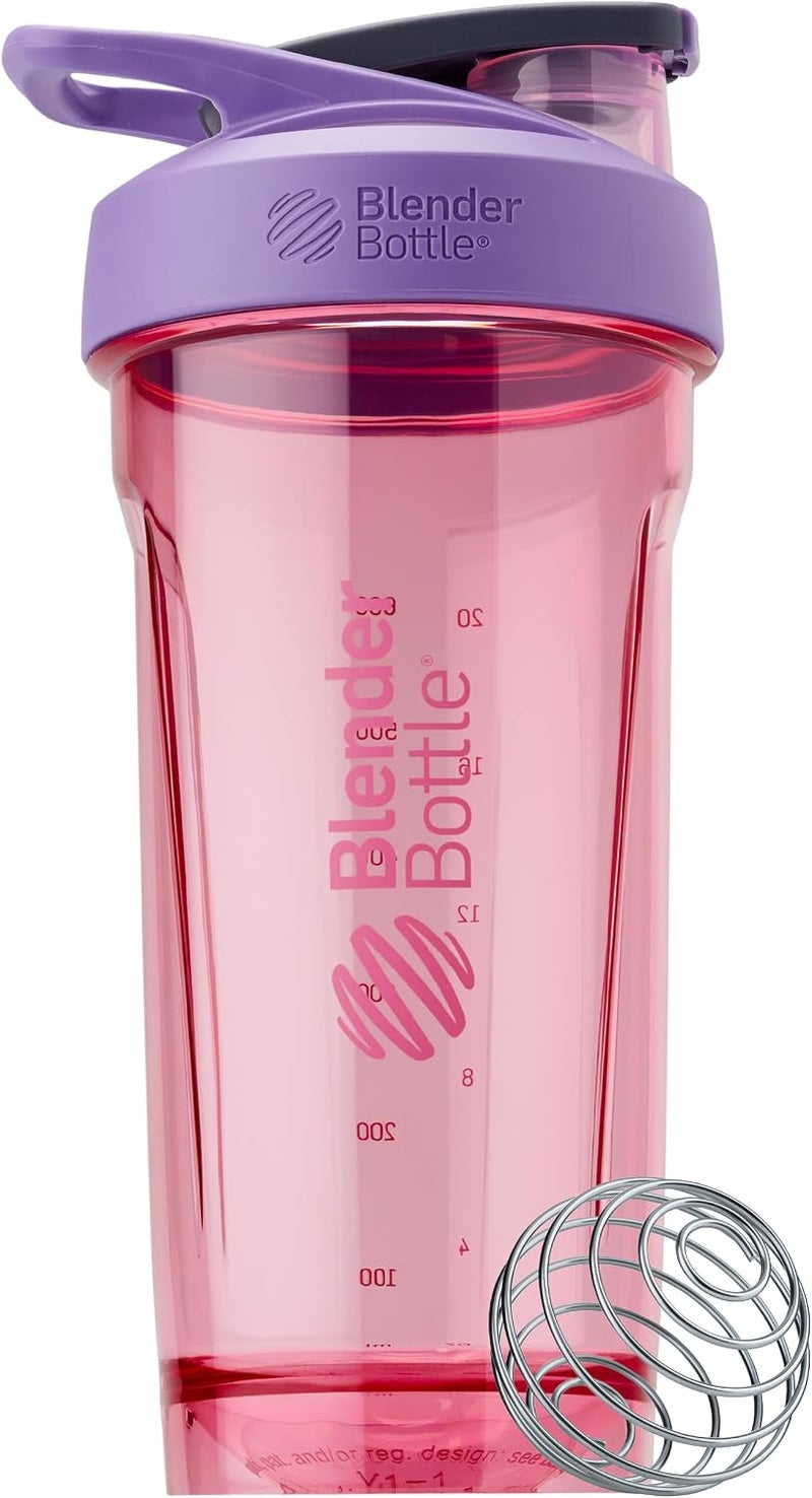 BlenderBottle Blender Bottle Strada Shaker Cup Perfect for Protein Shakes and Pre Workout, 28-Ounce, Purple - Image 1
