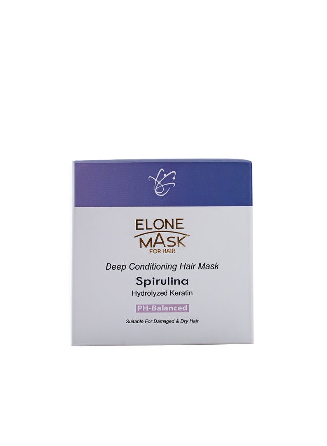 Elone Deep Conditioning Hair Mask Spirulina Hydrolyzed Keratin 250ml - Image 2
