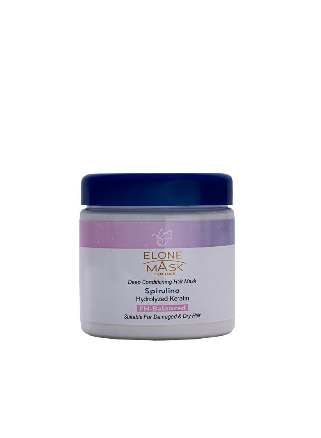 Elone Deep Conditioning Hair Mask Spirulina Hydrolyzed Keratin 250ml - Image 1