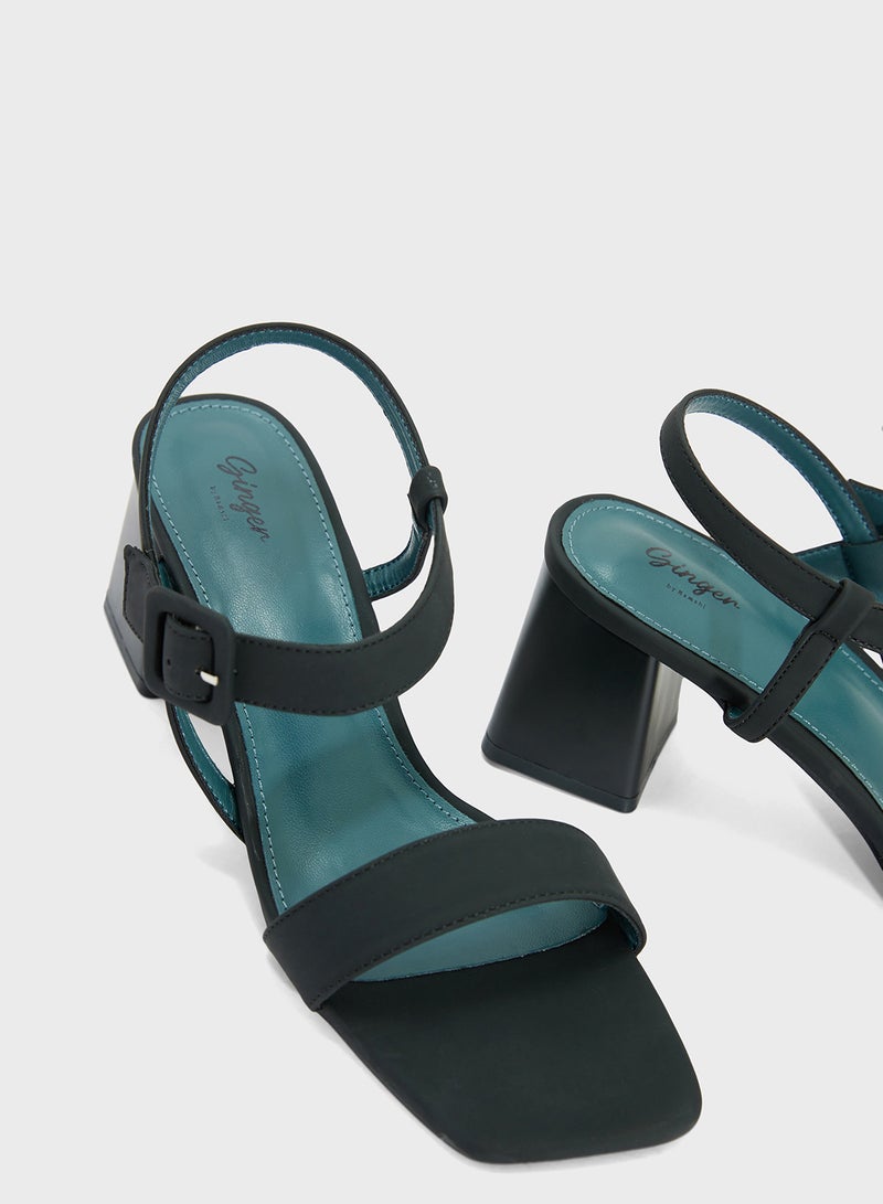 Ginger Double Strap Heeled Sandal  - Image 4