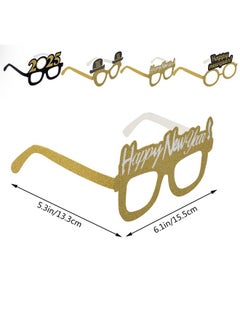 obmwang obmwang 36 Pieces New Years Eve Party Supplies Including Happy New Year Eyeglasses Happy New Year Headband and Metallic Fringed Noise Makers for 2025 New Year's Eve Party Favors  - Image 2