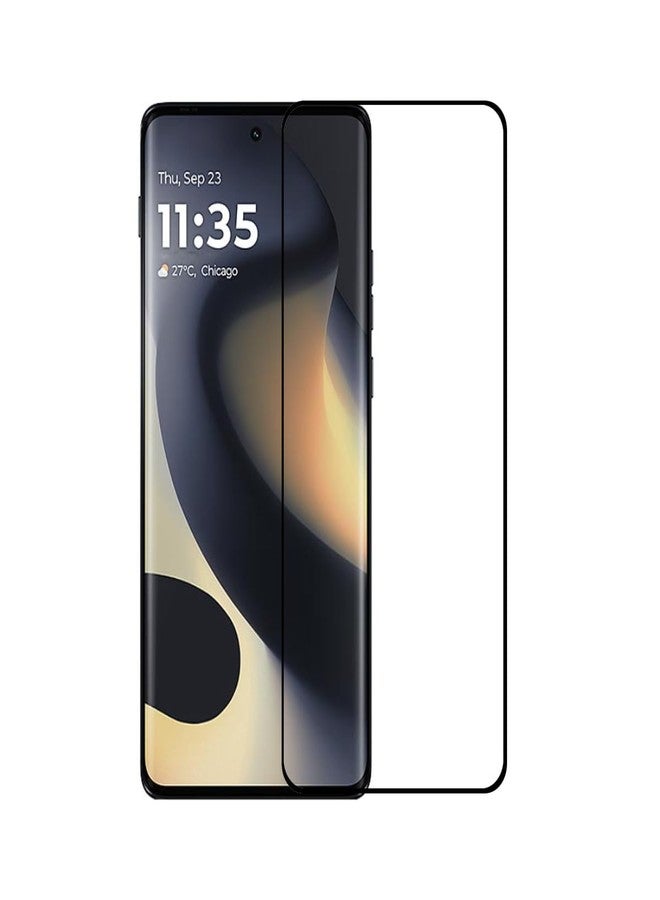 UPONEW [2 Pack For Motorola Moto Edge 2024 Black 3D Curved Protective Tempered Glass Screen Protector - Image 2