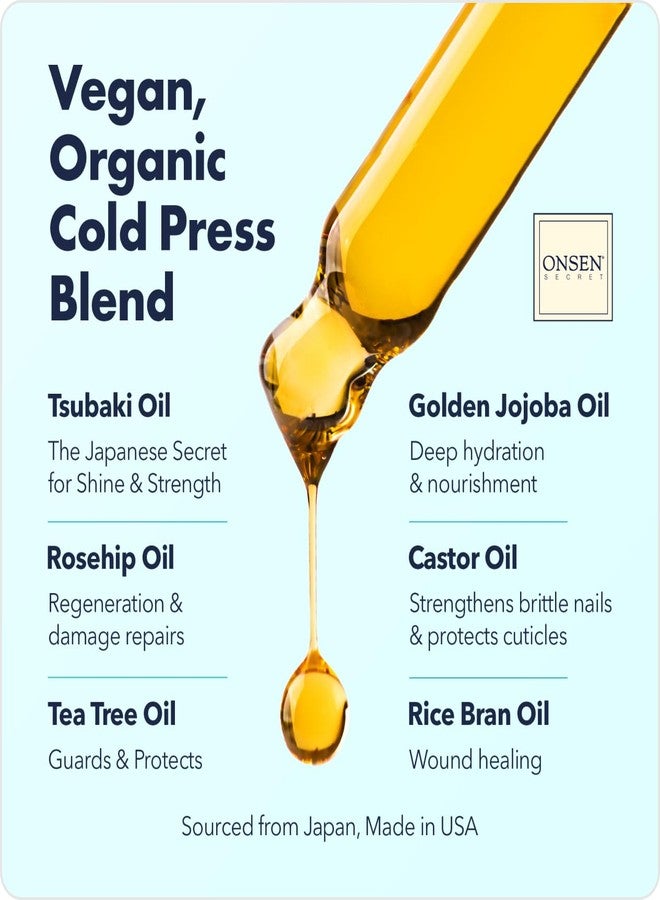 Onsen Nail & Cuticle Rescue Kit - Conditioner Serum, Repair Oil & Cuticle Balm - Tsubaki, Shea Butter, Jojoba - Strengthens Nails, Softens Cuticles, Hydrates Skin (15ml Serum + 10ml Oil + 26ml Cream) - Image 4