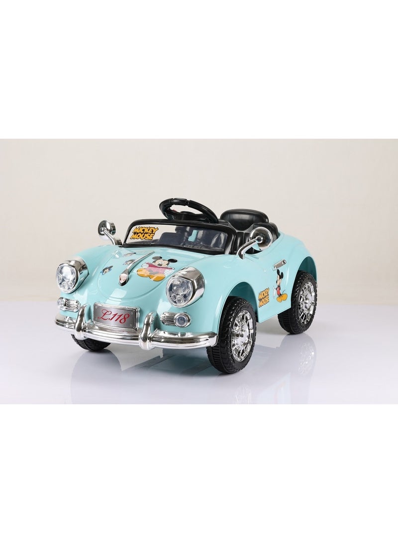 Toy Box Electric Ride On Car For Kids Vintage Classic Kids Car With Remote Control