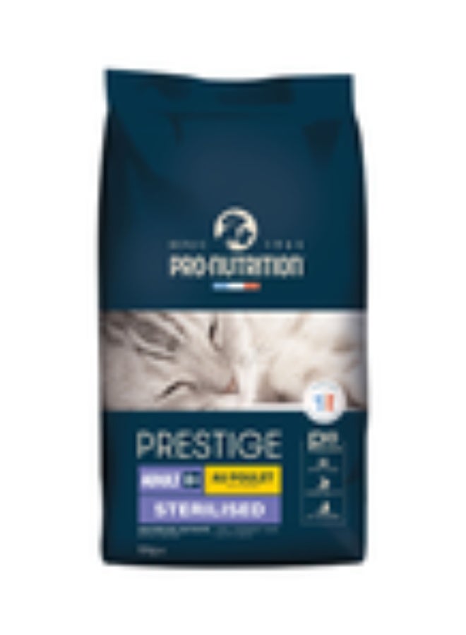 Pro nutrition Prestige Cat Adult 8+ Sterilised Chicken 10Kg - Image 1