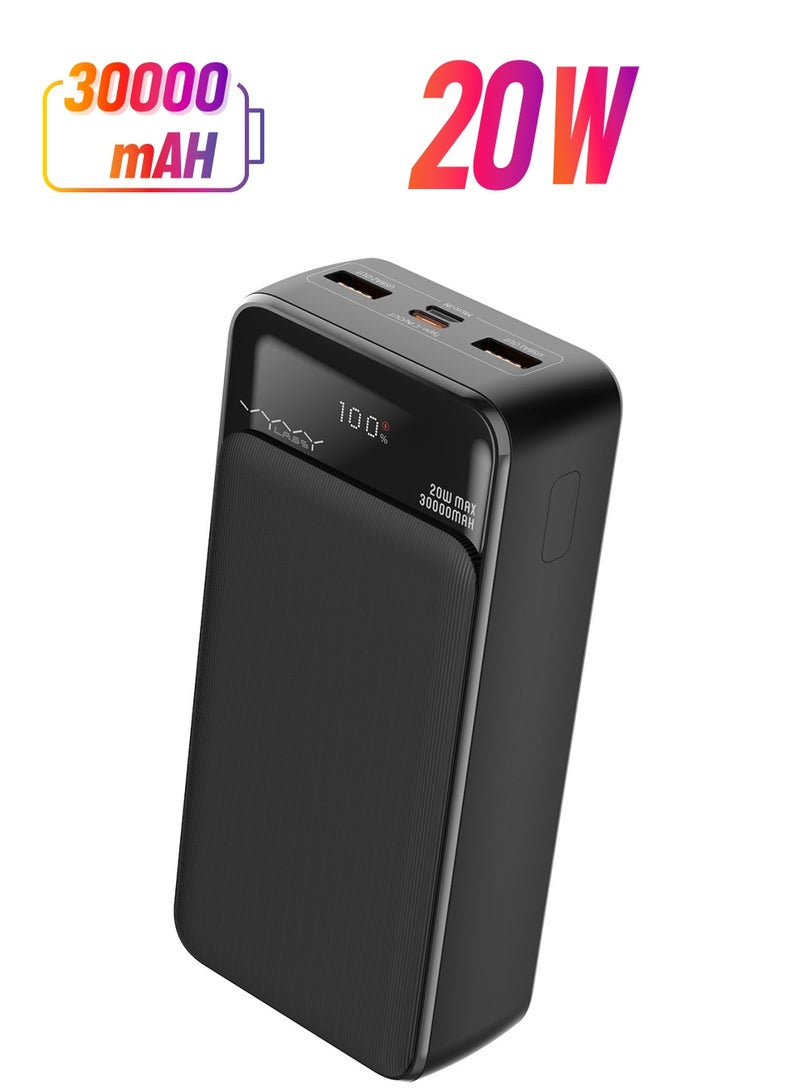 VYVYLABS باور بانك Vyvylabs Boya Digital Display 20W Max Fast Charge 30000mAh أسود - Image 1