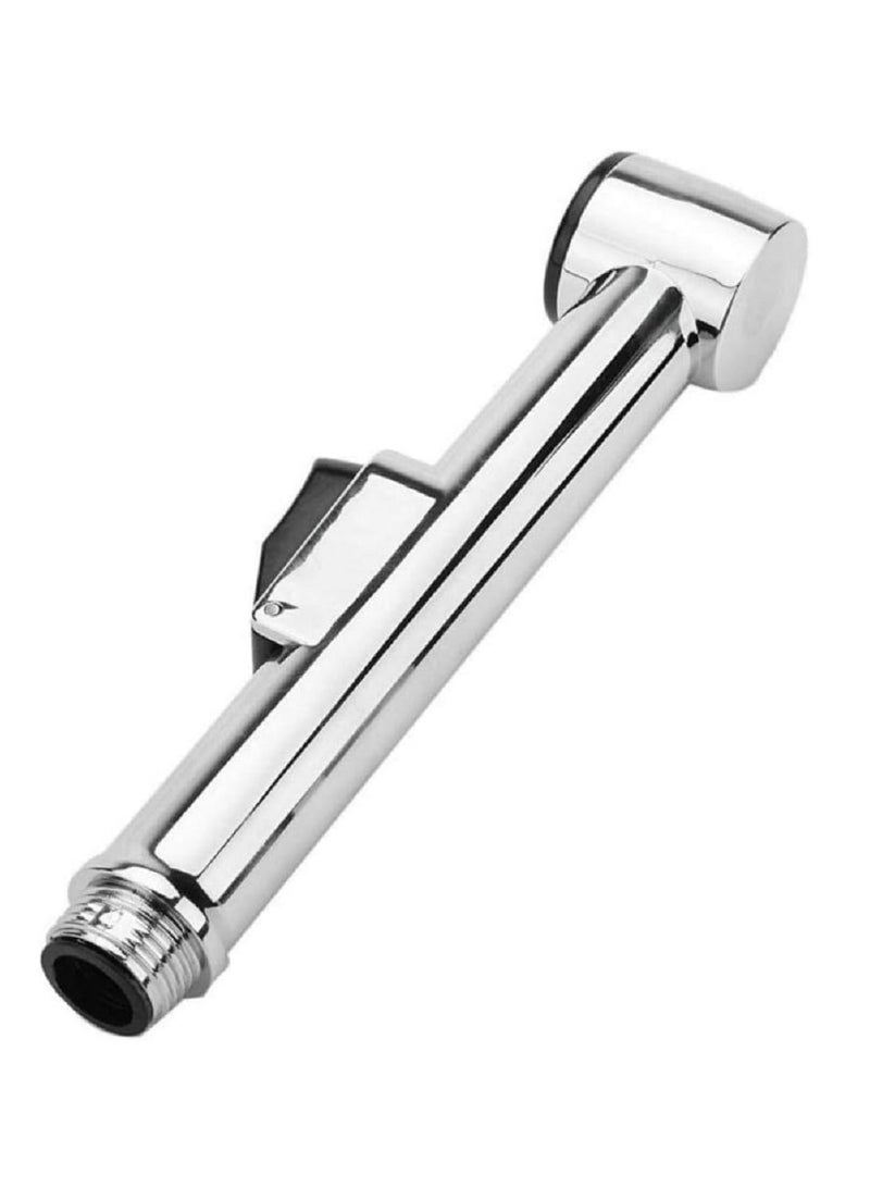 Water bidet head with hose and bidet holder, silver color, best for maintaining personal hygiene, excellent length 23 cm  - Image 2