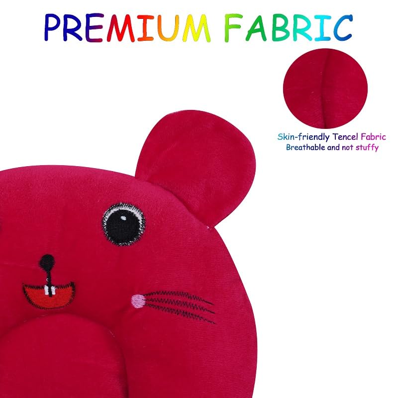 Sharma Clothing SHARMA CLOTHING Mustard Seeds Pillow Cotton Baby Head Shaping Takiya Detachable Mustard | Rai Seed Pouch for Easy Washing Feeding & Nursing Baby Neck Pillow for 0 to 12 Months Babies (Pink) - Image 2