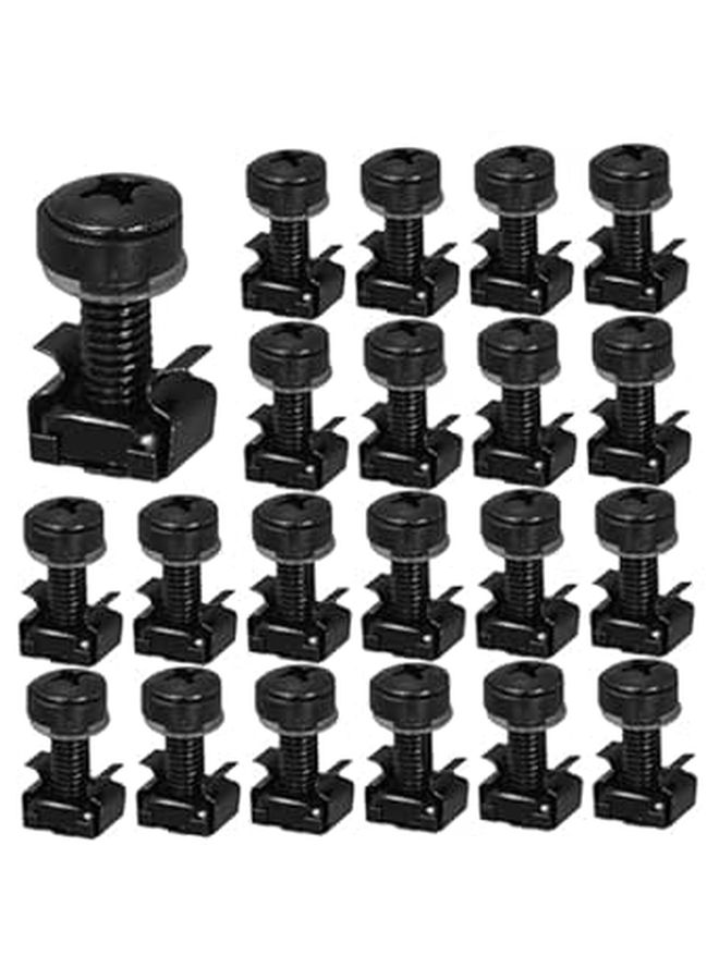 50 Sets Stainless Steel Server Cabinet Rack Screws Nuts Washers Mounting Hardware - Image 1