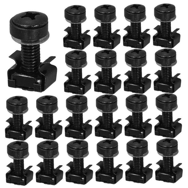 50 Sets Stainless Steel Server Cabinet Rack Screws Nuts Washers Mounting Hardware - Image 2