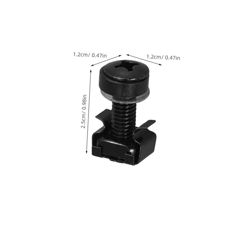 50 Sets Stainless Steel Server Cabinet Rack Screws Nuts Washers Mounting Hardware - Image 3
