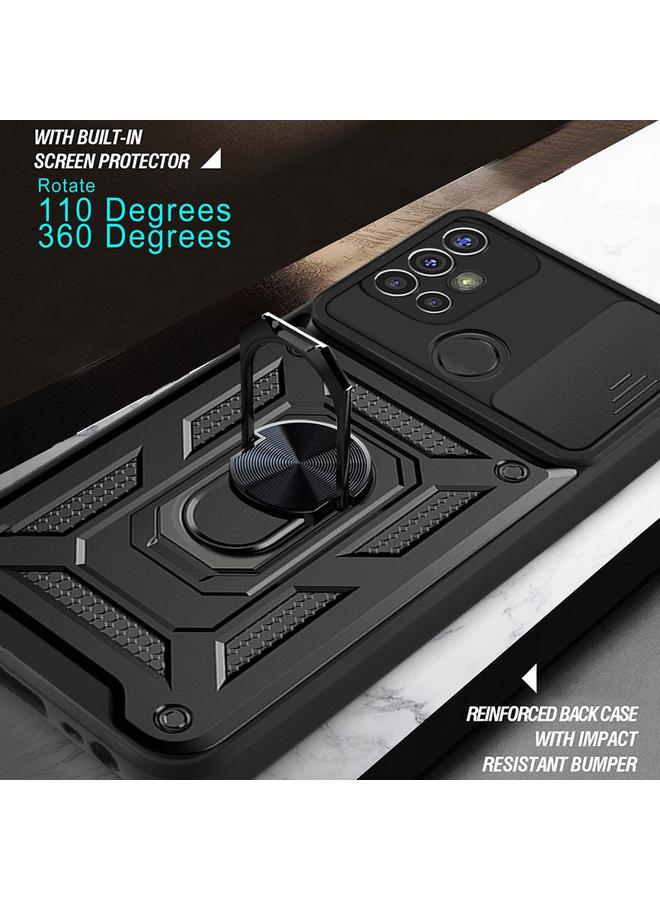 S-TOP Case For Motorola Moto G30 Sliding Camera Cover Design TPU+PC Protective Case - Image 5