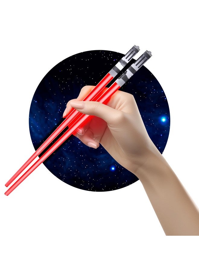 ChopSabers LightSaber Chopsticks Light Up Saber Led (1 Pair, Red) - Image 1