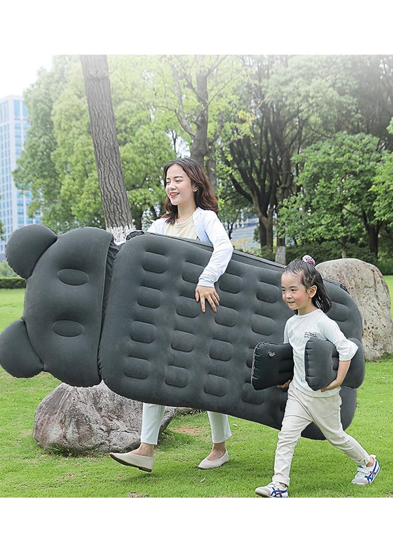 شاربدو مرتبة هوائية لسرير السيارةفرشة رحلات - سرير سفر قابل للنفخ ومحمول، للنوم، رمادي - Image 5