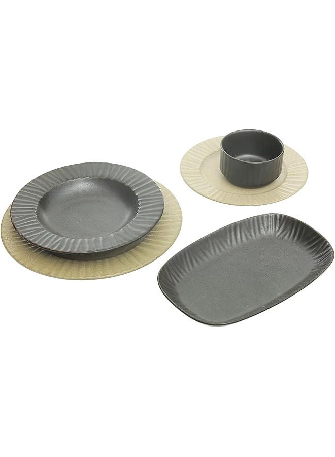 Obelisk Gourmet Dinner Set 46 Pieces