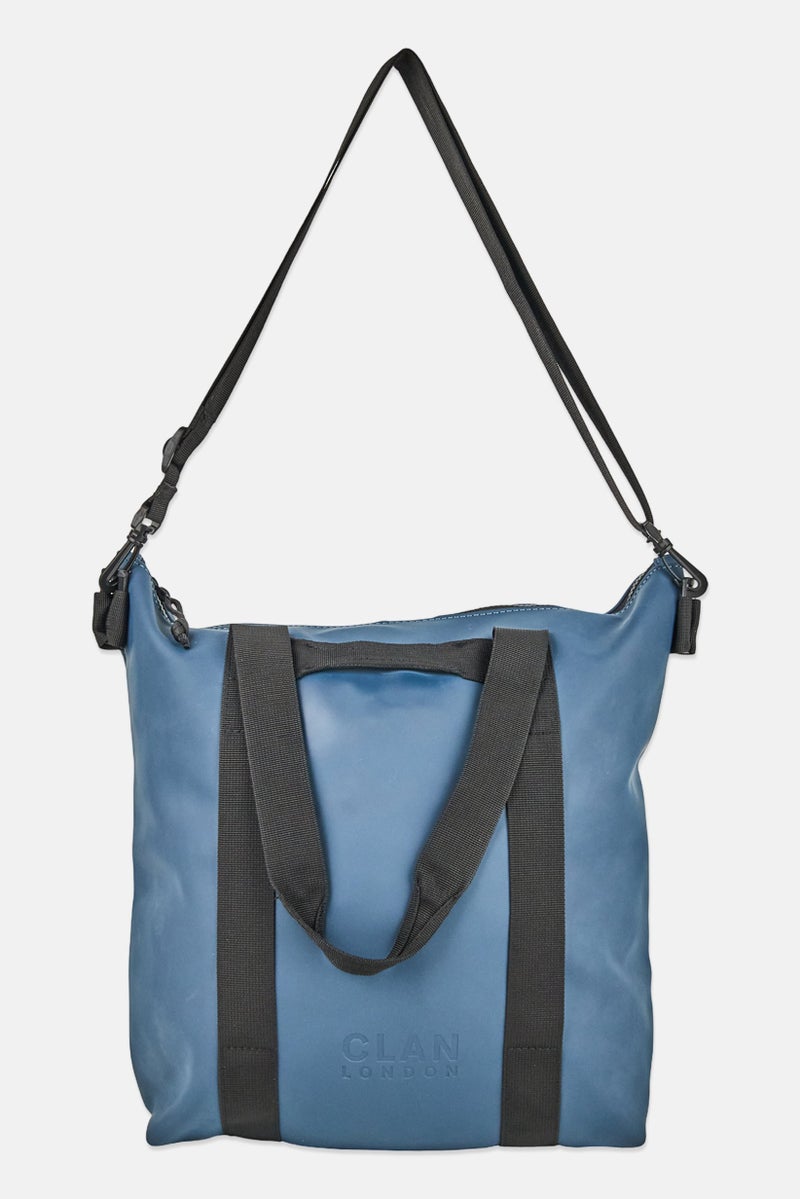 Clan London Women Brand Logo Tote Bag, Navy - Image 1