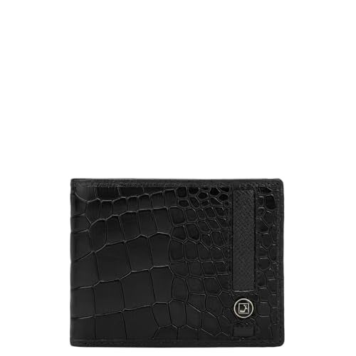 Da Milano RFID Protected Leather Wallet for Men with Card Slot - Black - Image 1