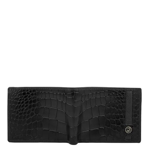 Da Milano RFID Protected Leather Wallet for Men with Card Slot - Black - Image 4