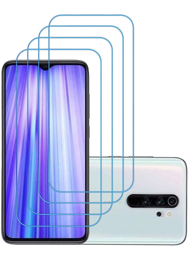 ACLIX 4 Pieces Antistatic ESD Dustproof Premium Quality High Definition Clear Tempered Glass Screen Protector Designed For Xiaomi Redmi Note 8 Pro - Image 1
