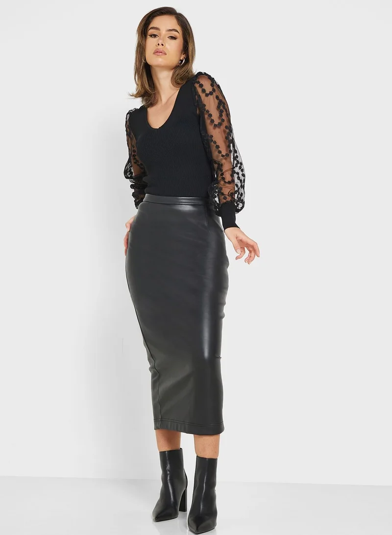 ONLY V-Neck Knitted Top