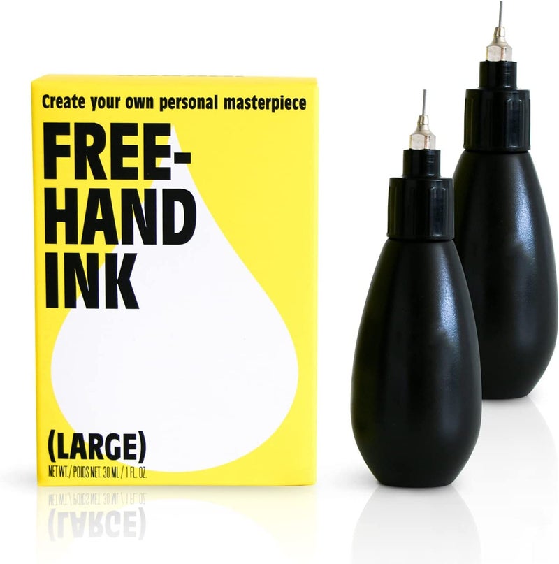 inkbox Inkbox Freehand Ink Temporary Tattoo Drawing Kit  Long Lasting WaterResistant CrueltyFree  Vegan 05 Fl Oz Pack of 2 