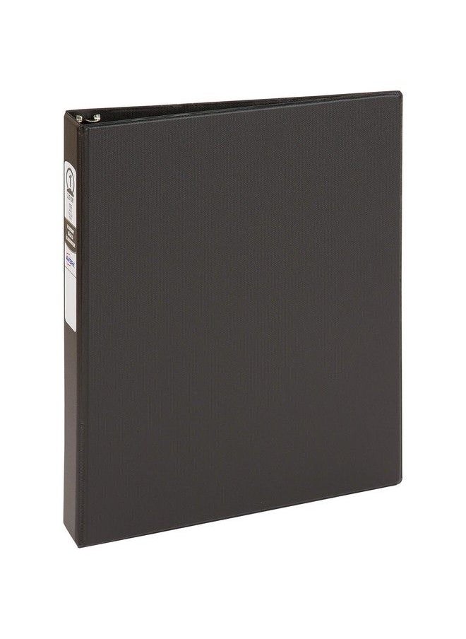 AVERY Economy 3 Ring Binder 1" Round Rings 1 Black Binder (03301)  - Image 1