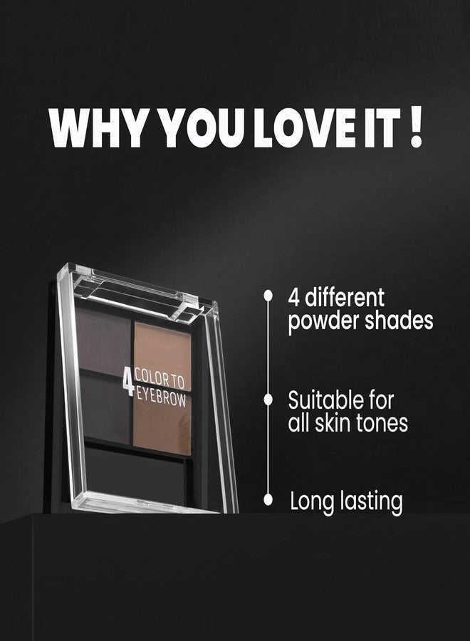 HUDACRUSH Huda Crush Beauty 4 in 1 Eyebrow Powder Cake For Girl 's with Angled Eyebrow Sponge Brush | Long Lasting & Waterproof | Eyebrow Enhancer | Eyebrow Color (8g) - Image 3