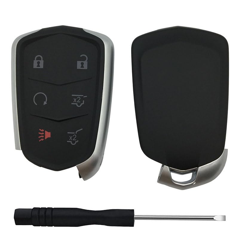TALKMOON Replacement Keyless Entry Remote Key Fob Shell Case for 2015-2018 Cadillac Escalade，Escalade ESV Car Key Fob Cover (6 Button) - Image 4