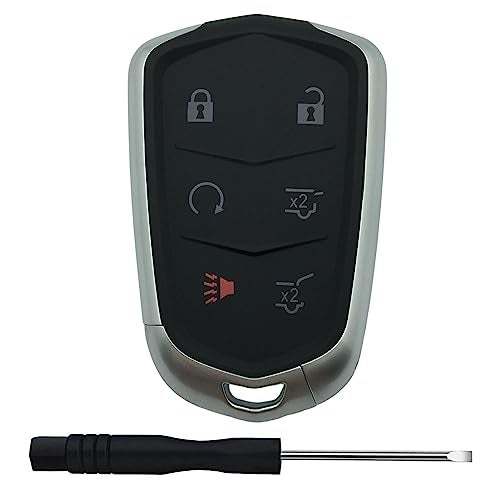 TALKMOON Replacement Keyless Entry Remote Key Fob Shell Case for 2015-2018 Cadillac Escalade，Escalade ESV Car Key Fob Cover (6 Button) - Image 1