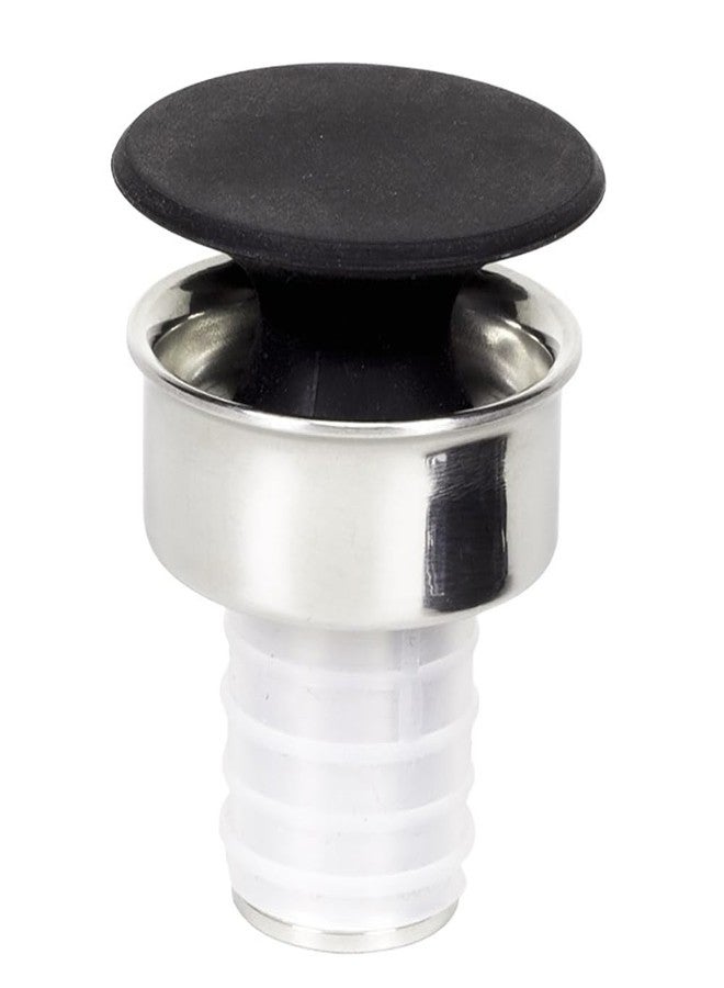 Franmara Brushed Stainless Steel Chrome Finish Design Bottle Dripless Pourer - Image 2