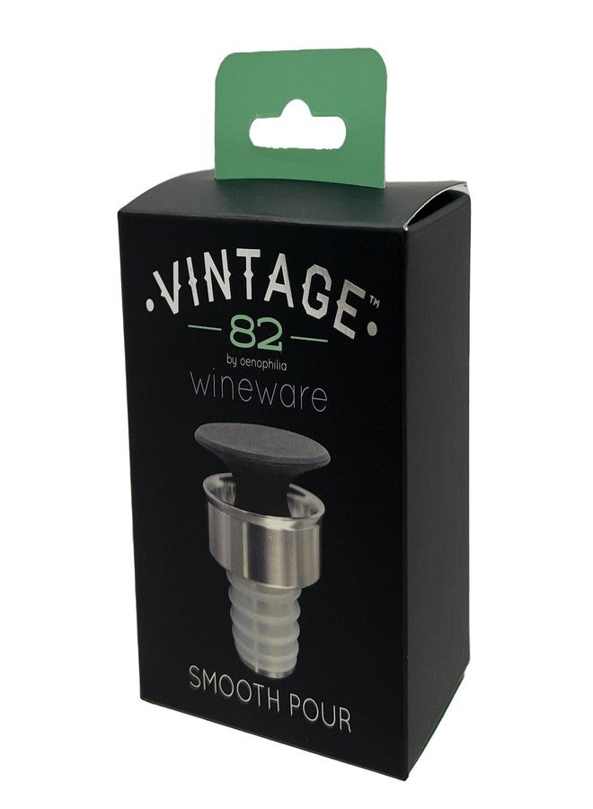 Franmara Brushed Stainless Steel Chrome Finish Design Bottle Dripless Pourer - Image 3