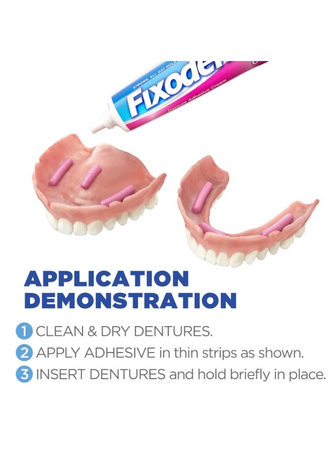 Fixodent Complete Original Denture Adhesive Cream, 2.4 oz, Pack of 2 - Image 5
