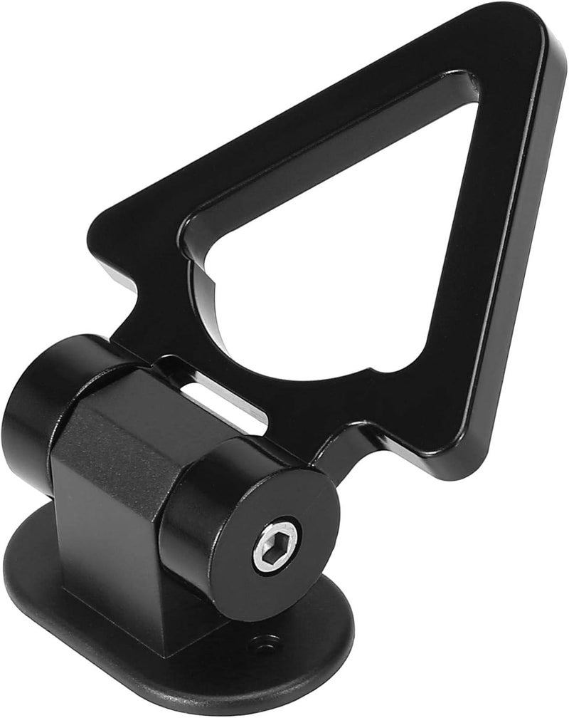 AutoBizarre Car Dummy Tow Hook Bumper Tow Hook 180 Degree Adjustable Self-Adhesive V-Shaped Triangle Shaped Vehicle Towing Hook for Car Decoration Universal for All Cars, SUV (Black) - Image 4
