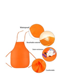 Excefore 12 Pcs 12 Colors Kids Aprons, Children Art Painting Aprons, Children Painting Aprons Art Smocks, Suitable for  Kitchen, Classroom, Painting Baking  - Image 4