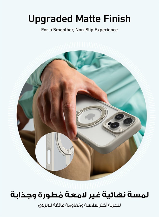 Ultra Magnetic for iPhone 16 Pro Case with Sturdy 360° Ring Stand, Military-Grade Shockproof iPhone 16 Pro Kickstand Compatible with MagSafe - Image 5