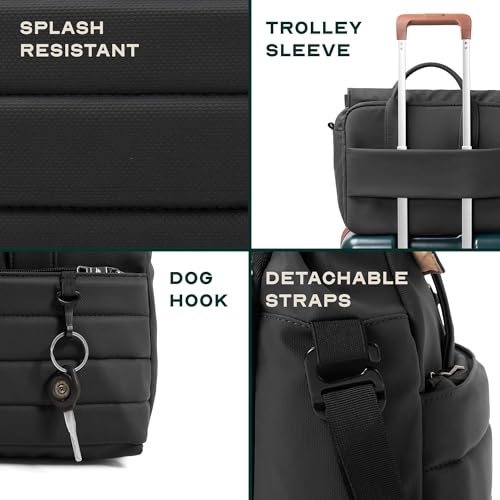 THE ASSEMBLY Assembly 15.6 inch Laptop Messenger Bag for Men & Women, Water-Resistant Polyester & Lightweight Shoulder Bag with Padded Compartments & Multiple Pockets. - Image 5