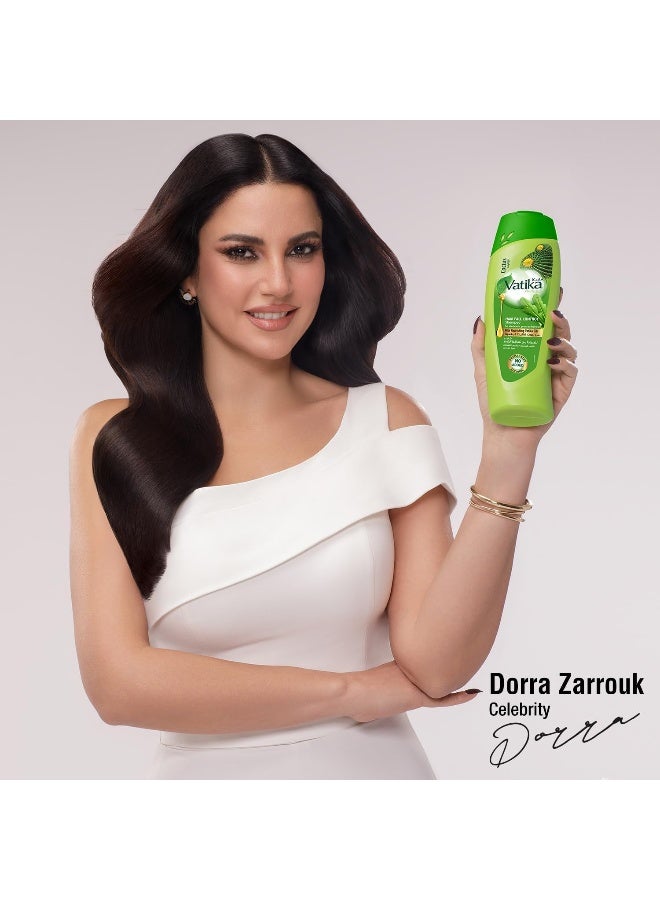 Vatika Hair Fall Control Shampoo With Cactus And Gergir Nourishing Vatika Oils- 400ml - Image 2