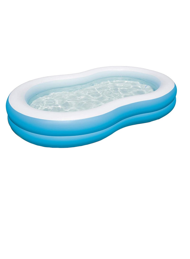 بست واي حمام السباحة العائلي بيج لاجون، 8'7 بوصة × 62 بوصة × 18 بوصة/2.62 م × 1.57 م × 46 سم - Image 1